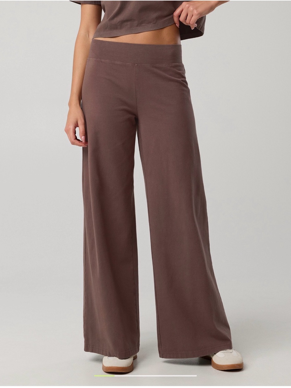 OFFLINE by Aerie OG Cotton Super Wide Pants medium short relic